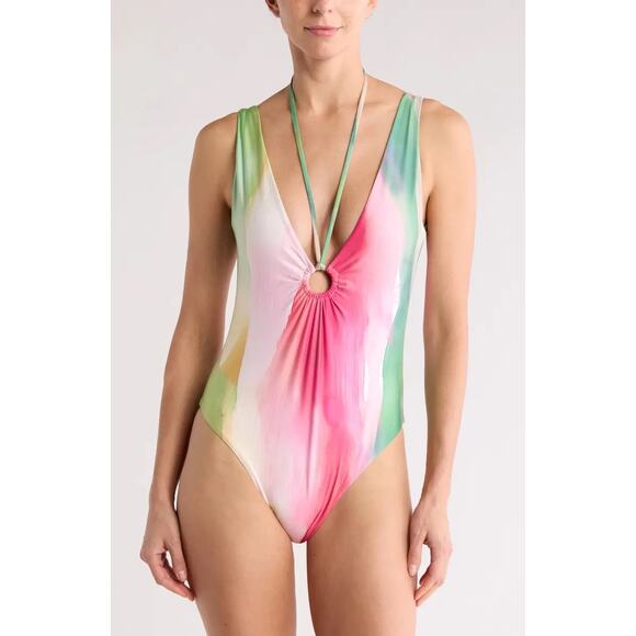 Boamar Other - NWT Baomar Inaya One Piece Swimsuit in Watercolor Fruity Hues Size Large